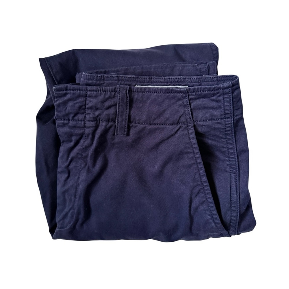 GAP Mid-Rise Downtown Khakis Navy Blue 6R Tailored